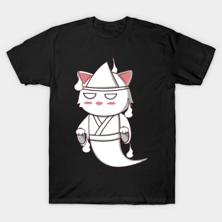 Kawaii Yurei Ghost Cat T-Shirt